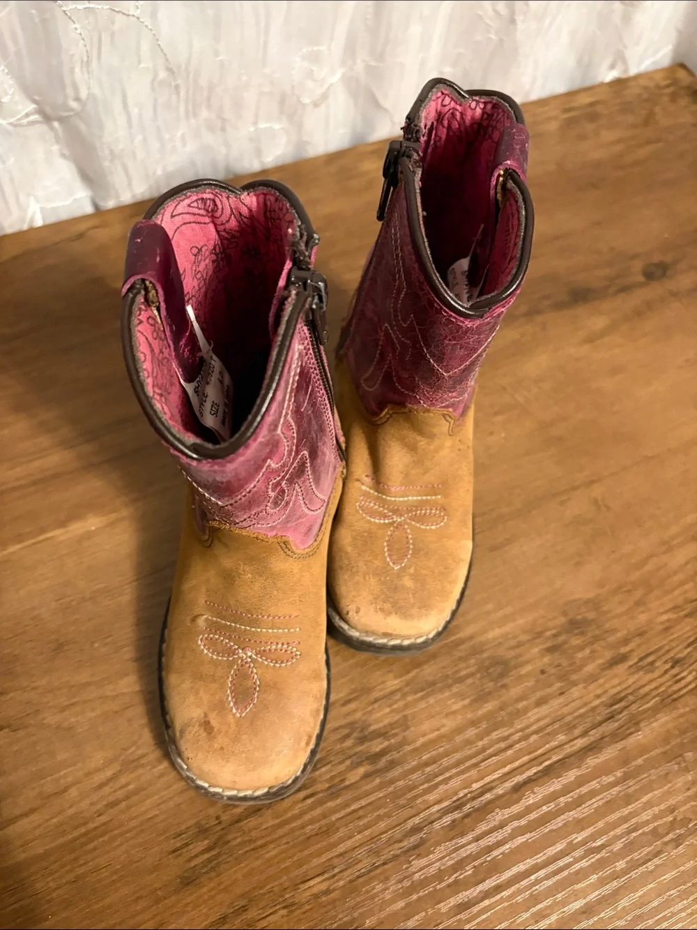SHYANNE TODDLER GIRLS' LIL LAINIE WESTERN BOOTS - ROUND TOE